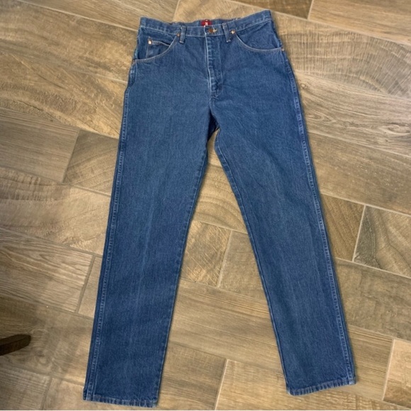 WRANGLER 31 COWBOY CUT 100% COTTON JEANS SIZE 35/34 - Picture 10 of 11